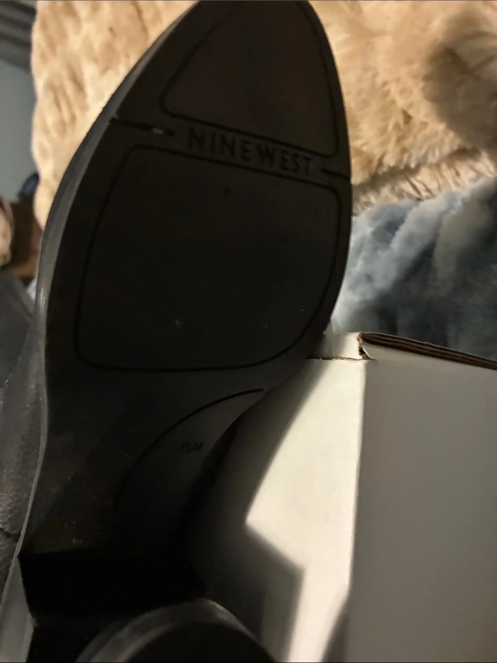 NWOT Nine West Black Over-the-Knee Buckle Riding Boots